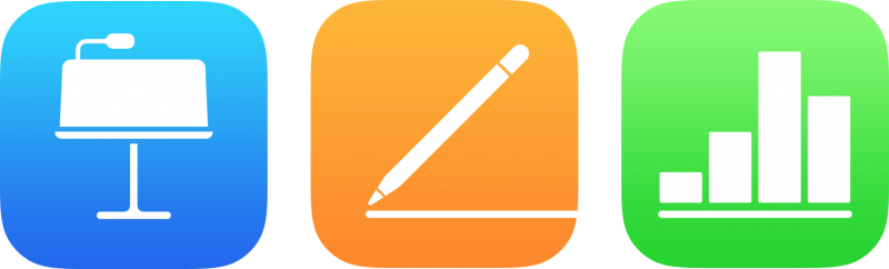 Pages, Keynote y numbers. Apps para colegios.