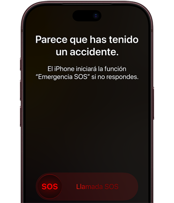 Disfruta de prestaciones de seguridad como la detección de accidentes