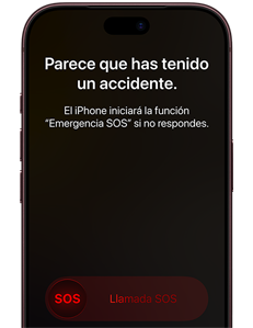 Disfruta de prestaciones de seguridad como la detección de accidentes