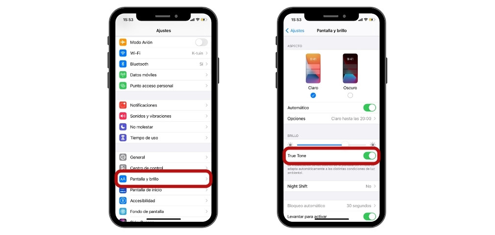 Como saber si la pantalla de su iPhone no es original - Pantalla True Tone  programa Trade in Apple 