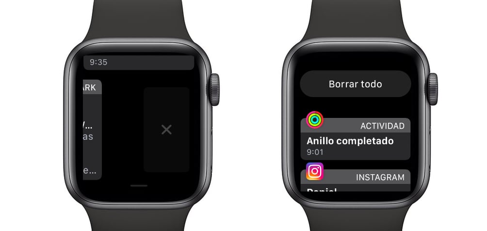 Borrar todas las notificaciones Apple Watch
