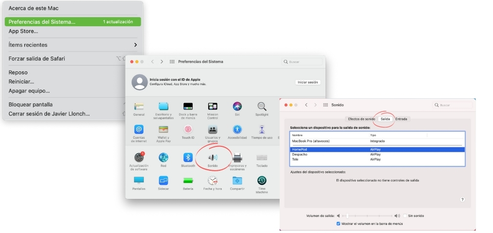 Como usar HomePod en el Mac