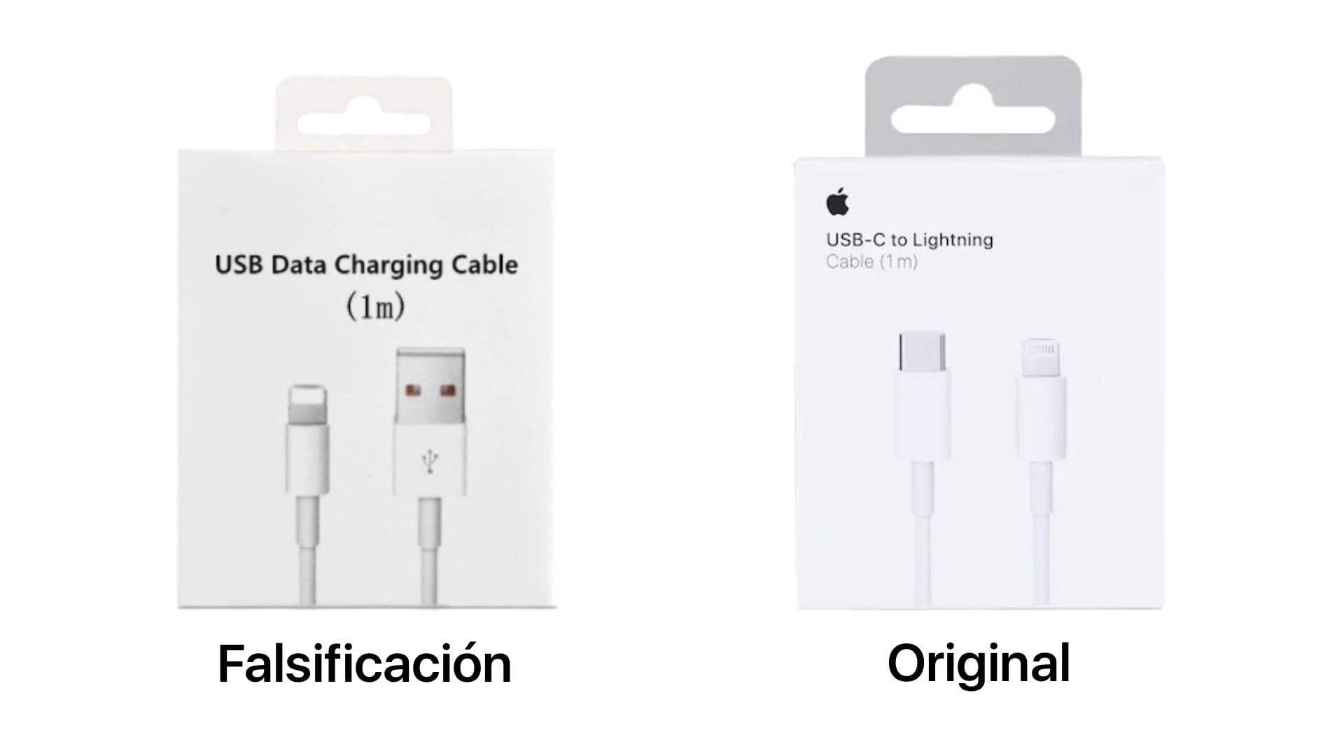 Cable original de iPhone