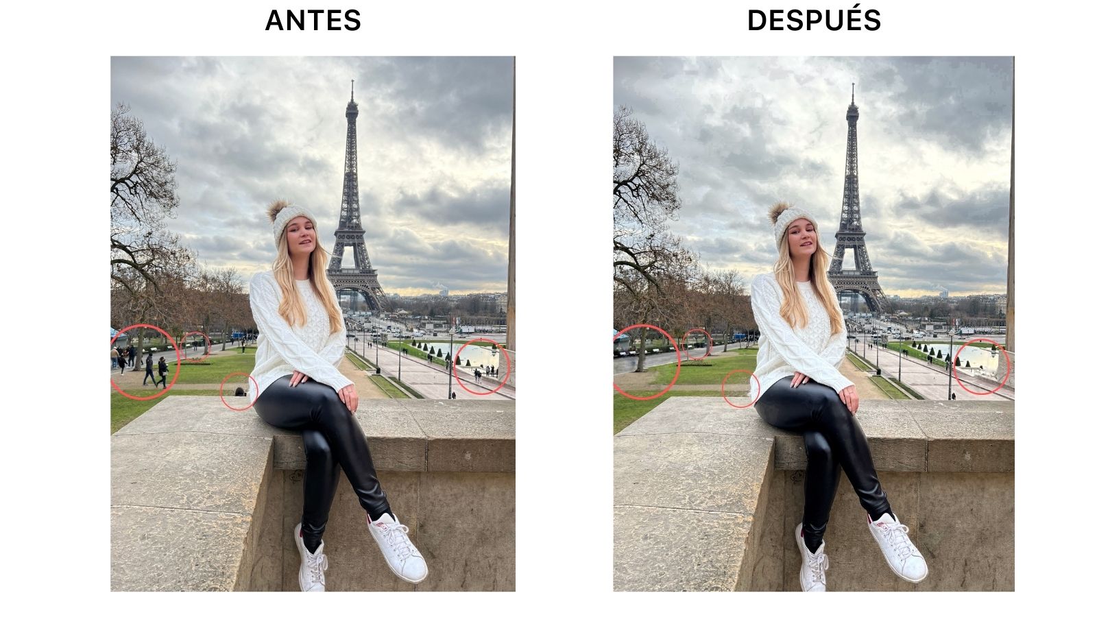 Snapseed: App borrar personas fotos iPhone