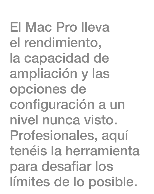 Mac Pro para profesionales